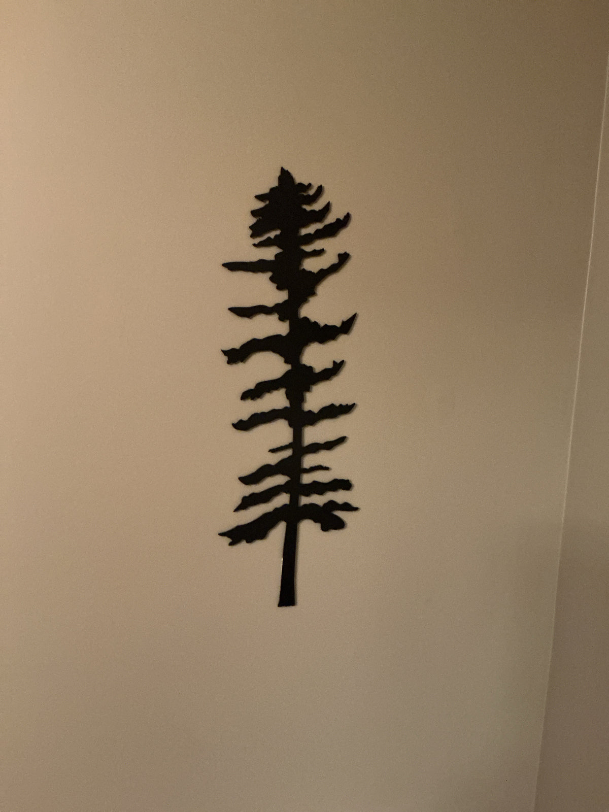 Handcrafted Metal Windswept Sitka Tree | Wall Mount Steel Nature Art | Canada