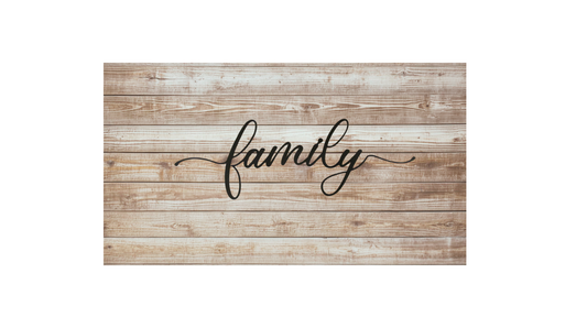 Family Metal Wall Art, Home Decor,  Handcrafted Sign Honey Font